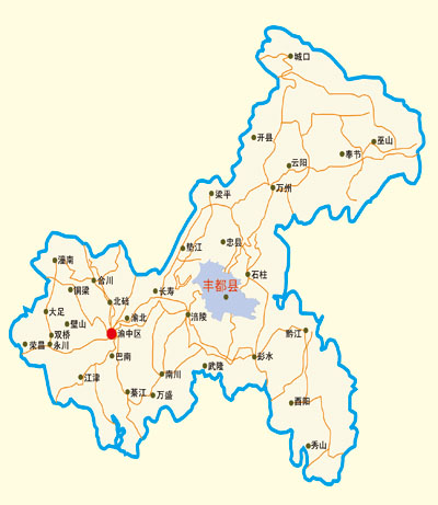 丰都县行政区划图片