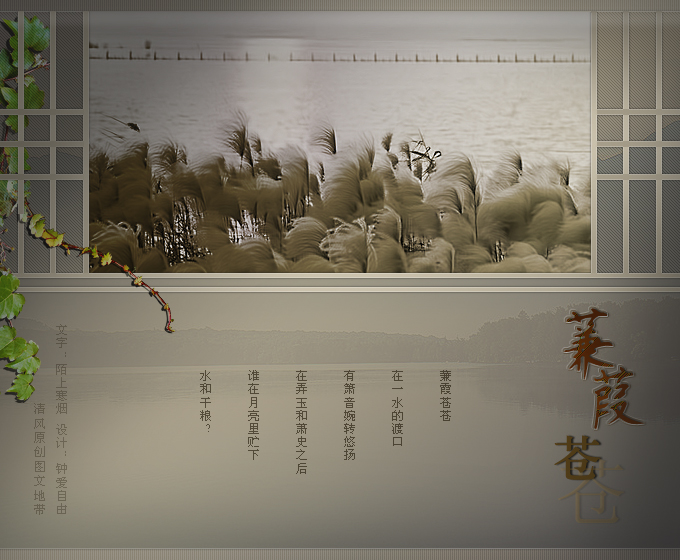 [转贴]蒹葭苍苍