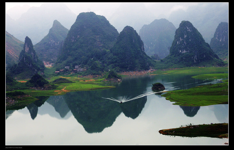 凌云县古城风景图