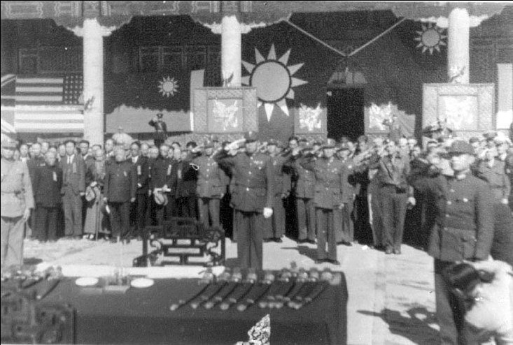 日本宣布投降65周年 中国华北战区受降仪式
