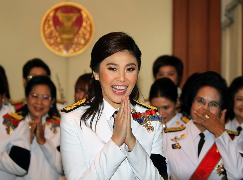 泰国女总理英拉军装照