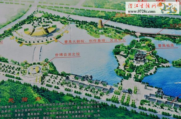 世博会湖北馆建设(潜江)示意图