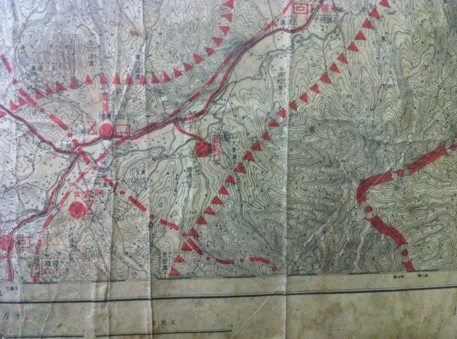 [原创]日军入侵东北梅河口的柳河县军事地图.图片