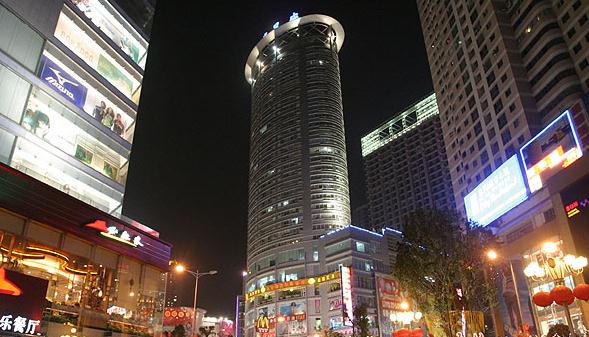 重庆商业圈桥商业街 桥商业街夜景