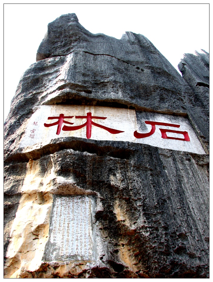 云南石林简介: 云南石林世界地质公园位于云南省昆明市石林彝族自治县境内,海拔1500m1900m之间,属亚热带低纬度高原山地季风气候,年平均温度约16度,距省会昆明78公里。云南石林世界地质公园冬无严寒、夏无酷暑、四季如春,是世界唯一位于亚热带高原地区的喀斯特地貌风景区,素有天下第一奇观石林博物馆的美誉,是首批中国国家重点风景名胜区、中国国家地质公园、世界地质公园,与北京故宫、西安兵马俑、桂林山水齐名,成为中国四大旅游胜地之一。 这组石林照片,是随旅游团云南之行的随拍,走马观花了解石林的大概风貌吧。