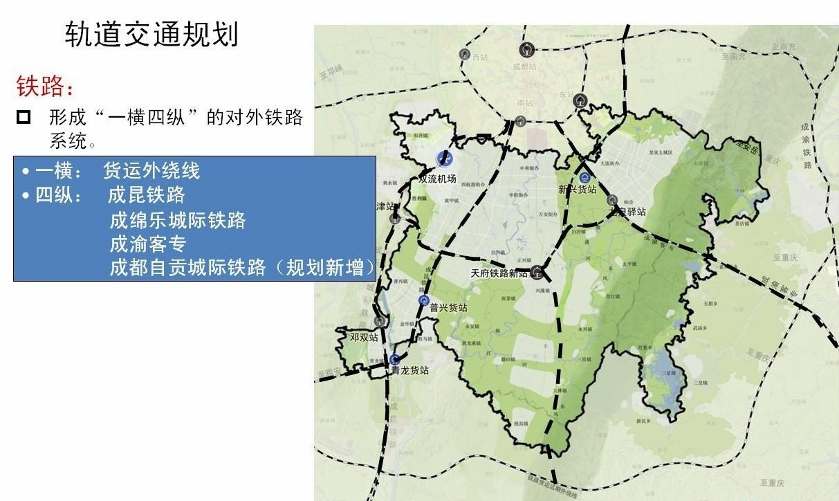 天府新区最新交通规划,包含成仁自城际铁路,到仁寿城市轨道交通