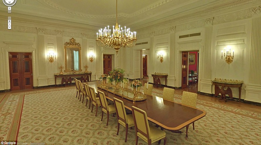 白宫内部照片 美国白宫照片 白宫内部图片 来看看奥巴马的住处