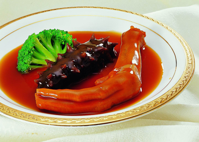 鲍汁鹅掌扣辽参