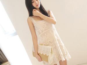 2012夏装新款韩版女装品质勾花超值两件套淑女吊带背心裙