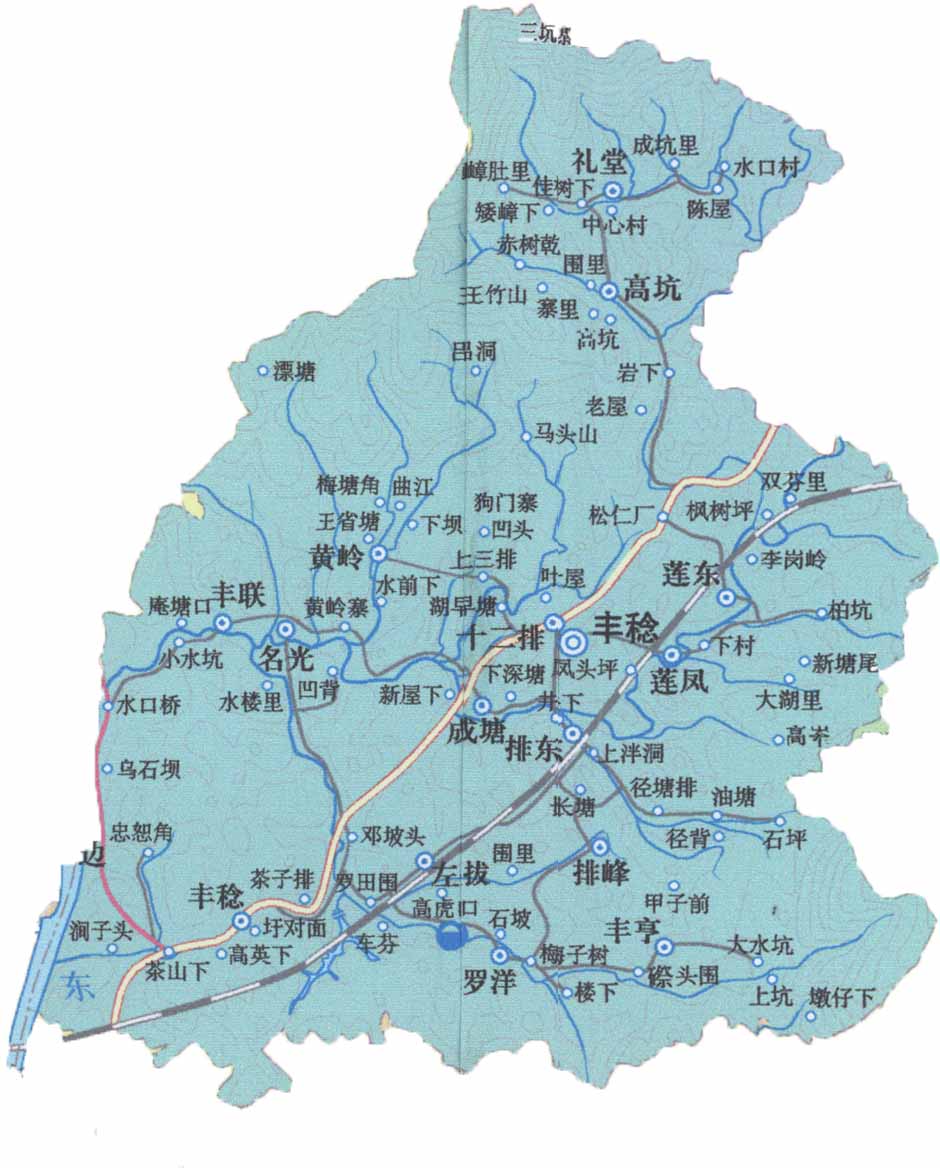 龙川县地图各乡镇图片