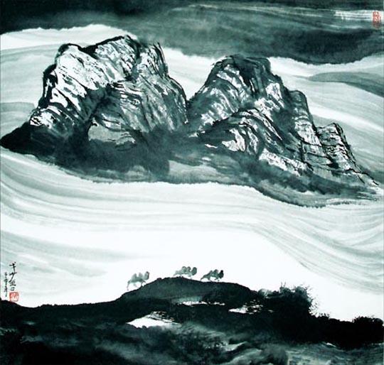 仁寿籍著名画家石鲁作品欣赏