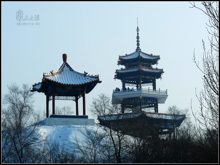 齐齐哈尔龙沙公园雪景图片