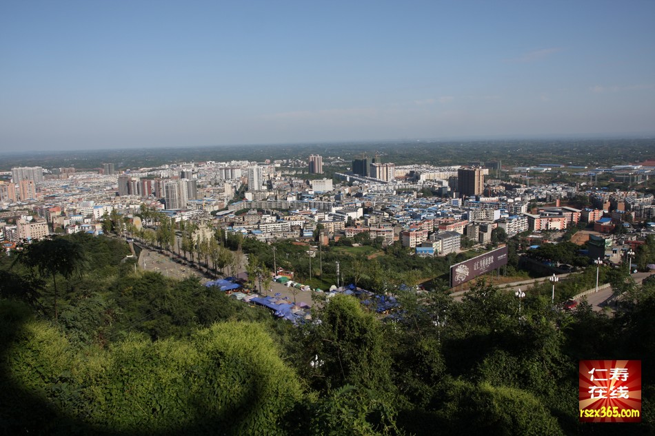 海量高清大圖:從高處實拍仁壽縣城全景,悉數全城標誌建築