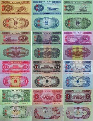 第二套人民币图案纹样图片