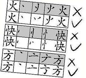 [推薦]據稱國家語委會對個別漢字書寫筆順作調整(圖)