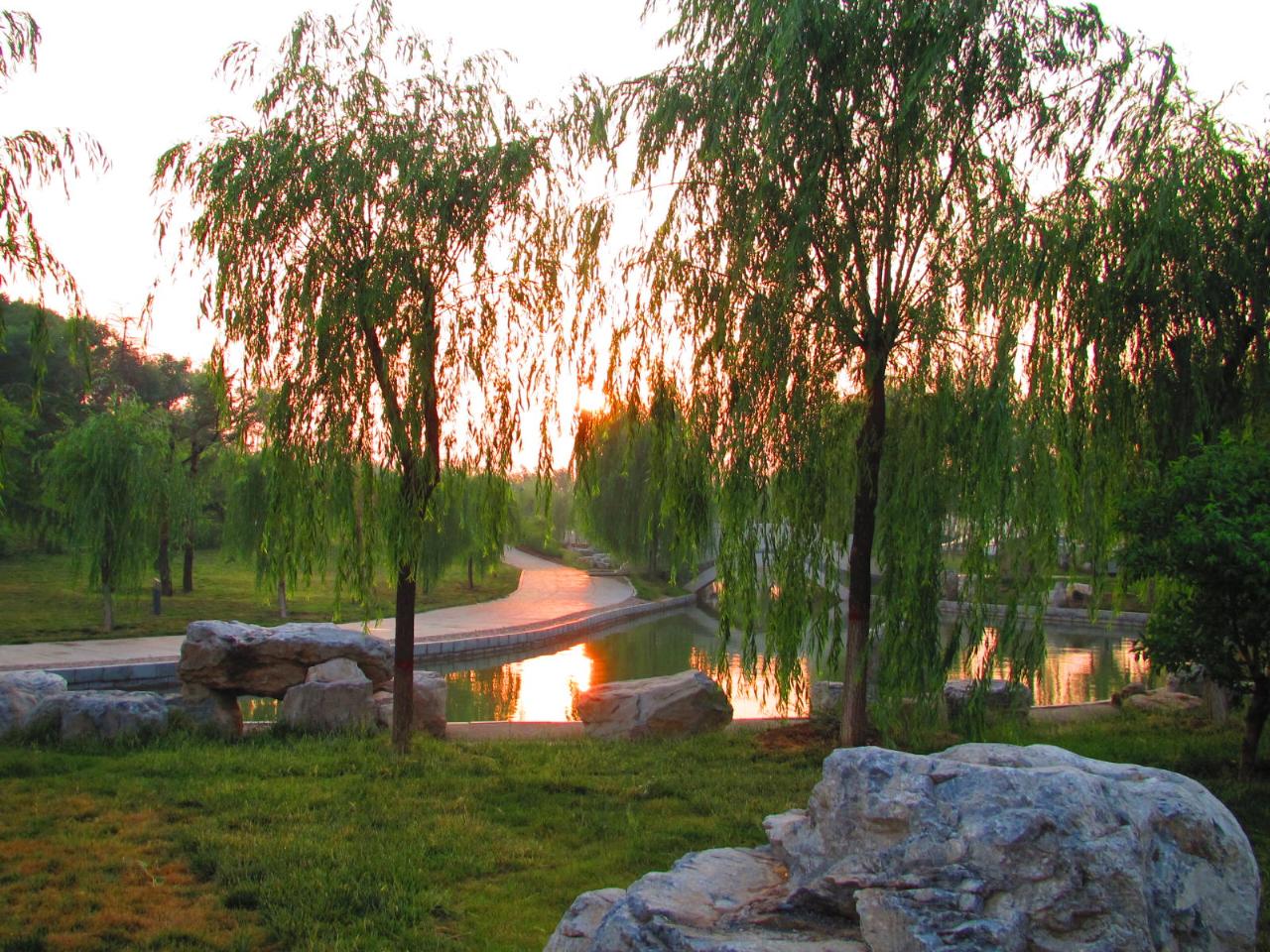 肃宁公园的美景图片