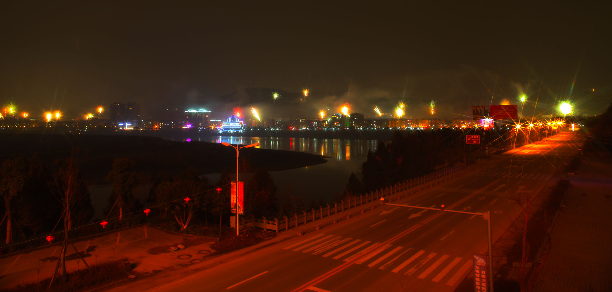 苍溪夜景图片